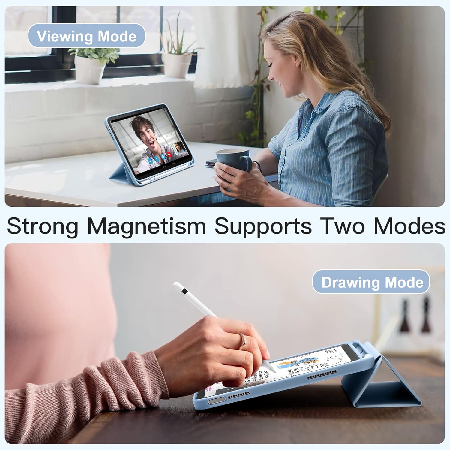 Fintie Hülle für iPad A16 11. Generation 11 Zoll 2025 & iPad 10. Generation 10,9 Zoll 2022 mit