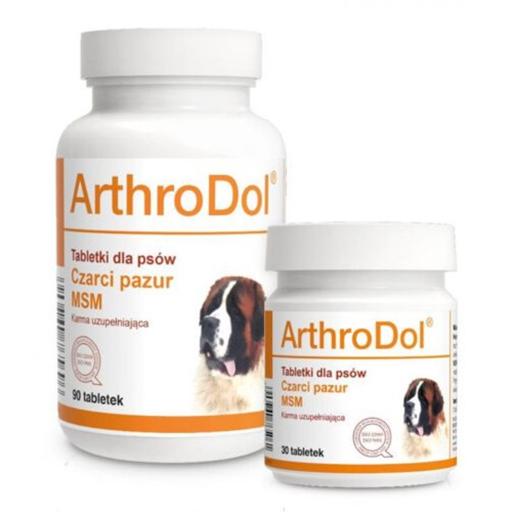 Suplimente nutritive pentru animale, ArthroDol, tablete pentru articulatii, 30 tablete, pentru caini mari