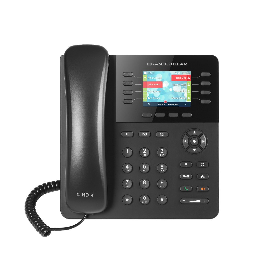 Telefon VoIP Grandstream GXP2135, Negru+ Cadou Cablu Reelif Type C