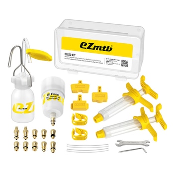 Kit De Dezaerare A Franei De Bicicleta, Compatibil Shimano/TEKTRO/MAGURA/SRAM, 25 piese, Plastic/Metal, In aer liber, Ciclism, Instrumente de reparatii ,Galben/Alb,190×95×60mm