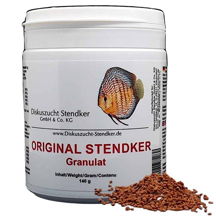 Granule Stendker 140g pentru pesti, dieta completa, probiotice, acceptare ridicata, apa dulce