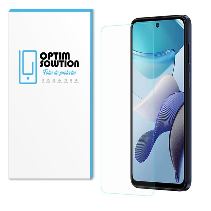 Folie 2.5D din Sticla Securizata pentru Motorola Moto G04 / G04s / E14, Claritate HD, Ultra OPTCore Protection 9H, Oleophobic, Transparent