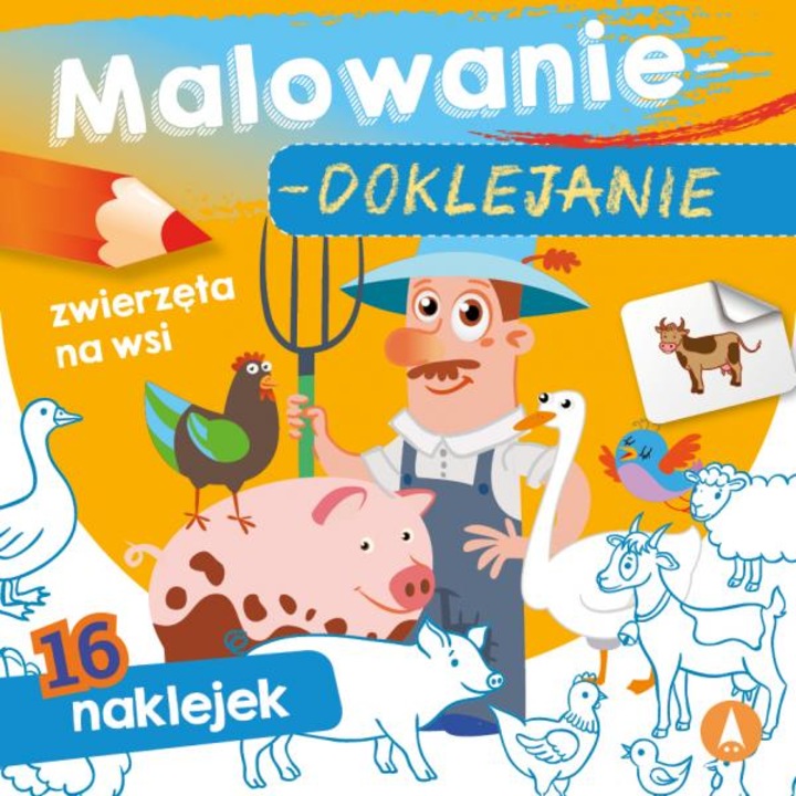 Színező matricás könyv, Állatok a tanyán, Skrzat, 2021