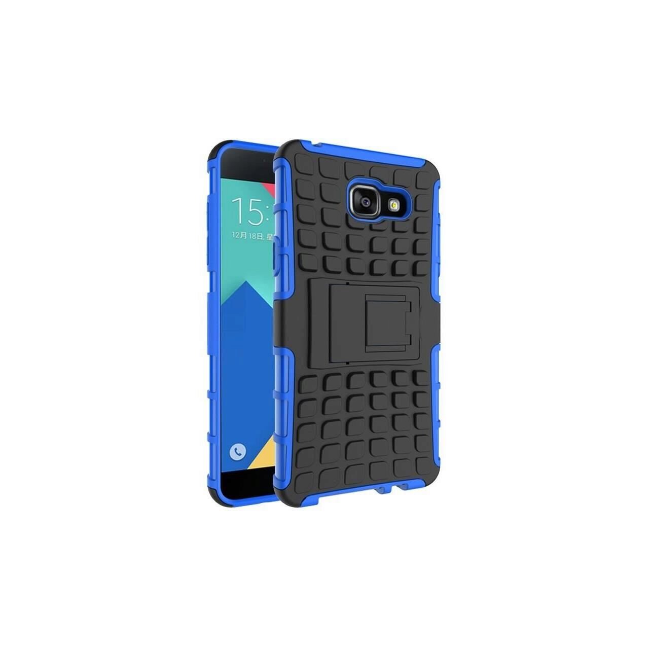 Husa Iberry Armor KickStand Negra cu Albastru Pentru Samsung Galaxy A7 A720 (2017)