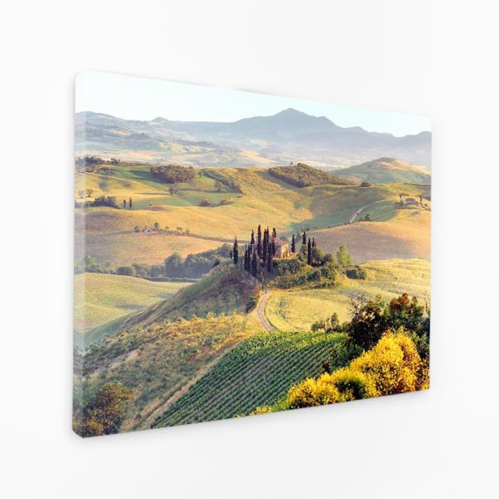 Картина върху платно - Пътят към Винярд Хилс, планинската верига Винярд Хаус - 140x90 см