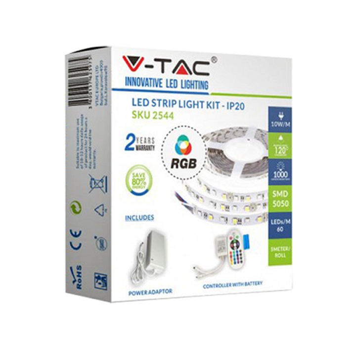 Kit Banda LED - SMD5050 60 LED/m RGB Non-Impermeabila