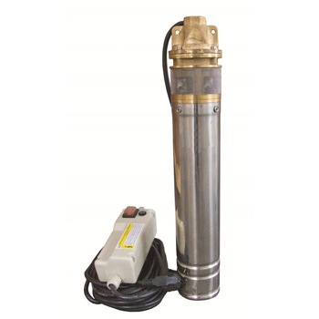Pompa submersibila apa curata Aquaplanet 4SKM150, putere 1,1 kW, inaltimea de pompare 98 m, debit 45 l/min Pompa submersibila apa curata Aquaplanet 4SKM150, putere 1,1 kW, inaltimea de pompare 98 m, debit 45 l/min
