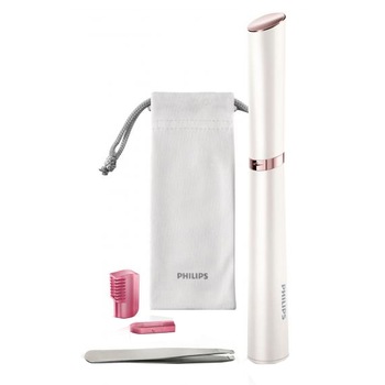 Touch pen trimmer Philips HP6393/00 Body & Face, 2 capete, Baterie, Alb Touch pen trimmer Philips HP6393/00 Body & Face, 2 capete, Baterie, Alb