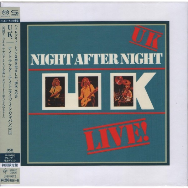 U.K. - Night After Night - Japan cardbord sleeve SHM-SACD