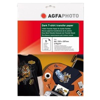 hartie de transfer termic pentru tricouritesaturi negre  inchise la culoare blackdark t-shirt - pachet de 5 coli a4 agfa photo imagen 4_0_
0