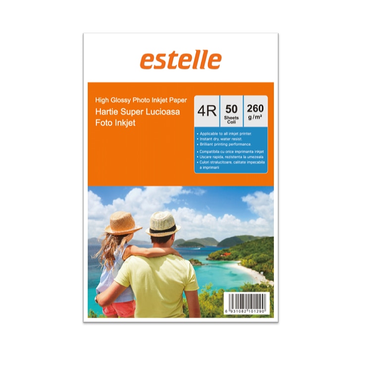 Hartie 4R (10x15) super lucioasa 260g/mp pachet 50 coli