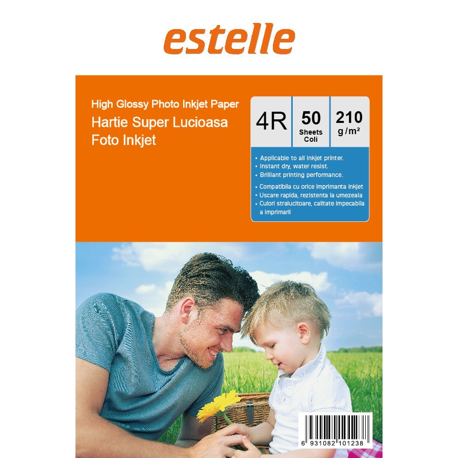 Hartie 4R (10x15) super lucioasa 210g/mp pachet 50 coli