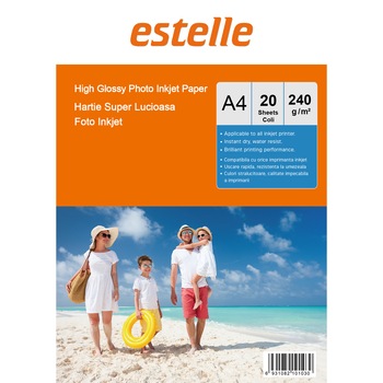 Hartie A4 super lucioasa 240g/mp pachet 20 coli Hartie A4 super lucioasa 240g/mp pachet 20 coli