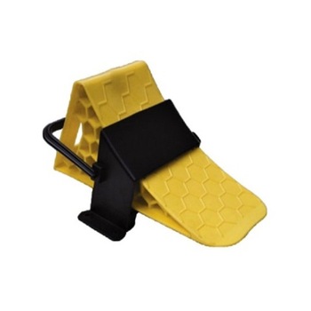 Cala blocare roata din plastic + suport , Pentru camioane, trailere, autoutilitare, utilaje de constructie, macarale. Lungime : 47 cm Cala blocare roata din plastic + suport , Pentru camioane, trailere, autoutilitare, utilaje de constructie, macarale. Lungime : 47 cm