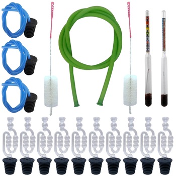Pachet - 10 x Dop damigeana cu serpentina, 25-50L + 3 x Dop cu furtun pentru damigeana, 25L - 50L + 2 x Perie damigeana + Furtun pentru tras vin, 1.5m + Alcoolmetru 0-96 grade + Vinometru 0-20 grade Pachet - 10 x Dop damigeana cu serpentina, 25-50L + 3 x Dop cu furtun pentru damigeana, 25L - 50L + 2 x Perie damigeana + Furtun pentru tras vin, 1.5m + Alcoolmetru 0-96 grade + Vinometru 0-20 grade
