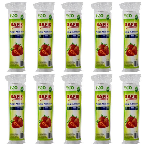 Pachet 10 bucati - Pungi alimentare, 400buc, 28x36cm, 3kg