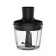 Пасатор Tefal OptiChef 2 in 1 HB641838, 800W, 10 скорости, Turbo функция, Чопър 500 мл, Градуирано стъкло 800 мл, Крак от неръждаема стомана, Технология Powelix, Черен