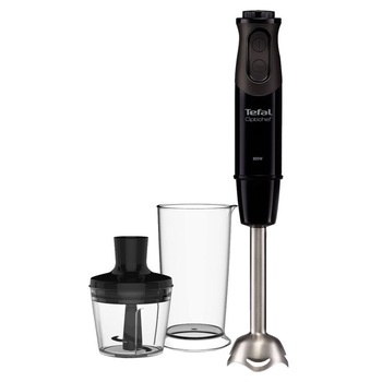 Mixer vertical Tefal OptiChef 2 in 1, 800 W, 10 viteze, tocator 500ml, picior din inox, Negru Mixer vertical Tefal OptiChef 2 in 1, 800 W, 10 viteze, tocator 500ml, picior din inox, Negru