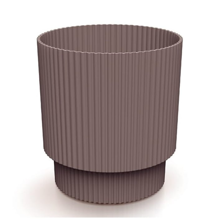 Ghiveci Prosperplast Milly, marsala, 12,8x13,8 cm, plastic, rotund