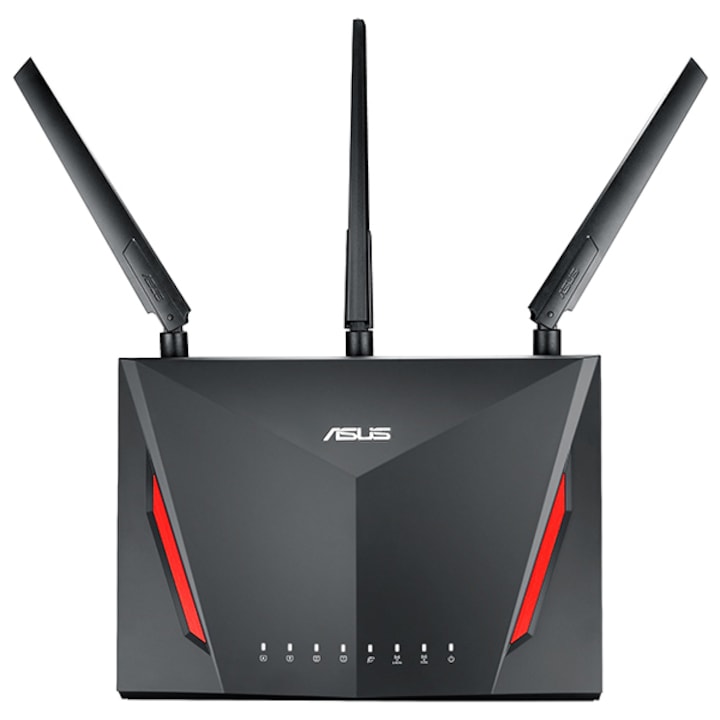 Asus RT-AC86U Wireless router, AC2900, AiMesh, AiProtection, Dual-Band, Gigabit, 3G/4G, USB 3.0