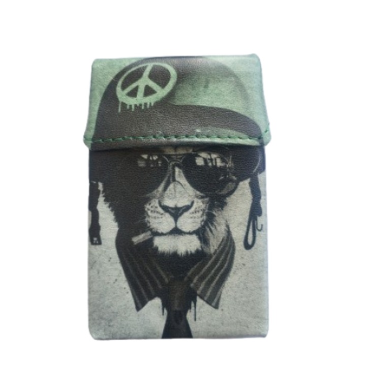 Калъф за цигари Twar, 84mm, King Size, куче каска