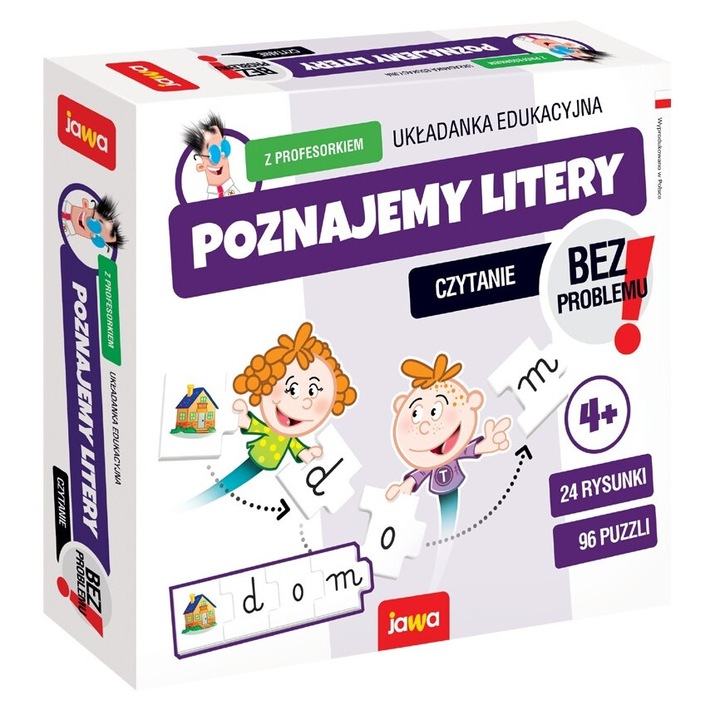 Joc educativ, Jawa, Ukladzanka Poznajemy Litery, 4+, 30min, multicolor