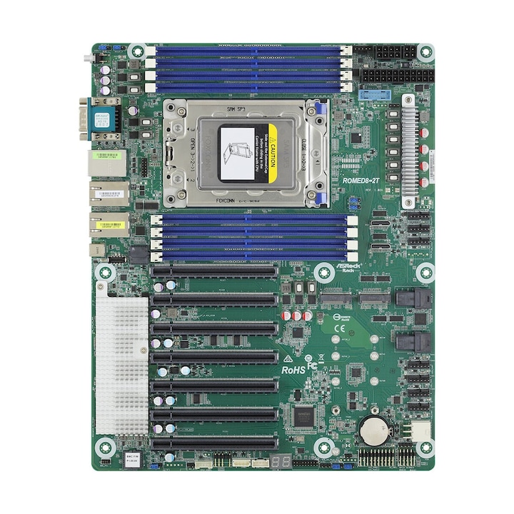 Placa de baza ASRock ROMED8-2T, 1x SP3, 8 sloturi DIMM, 2x10GbE, 305x70x244mm, ATX