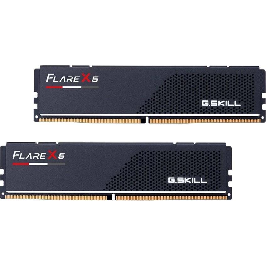 メモリー G.SKILL FlareX5 DDR5 6000 64GB (32GBx2) Memorie RAM G.Skill Flare X5 DDR5 64GB 6000MHz, 2x32GB, neagra