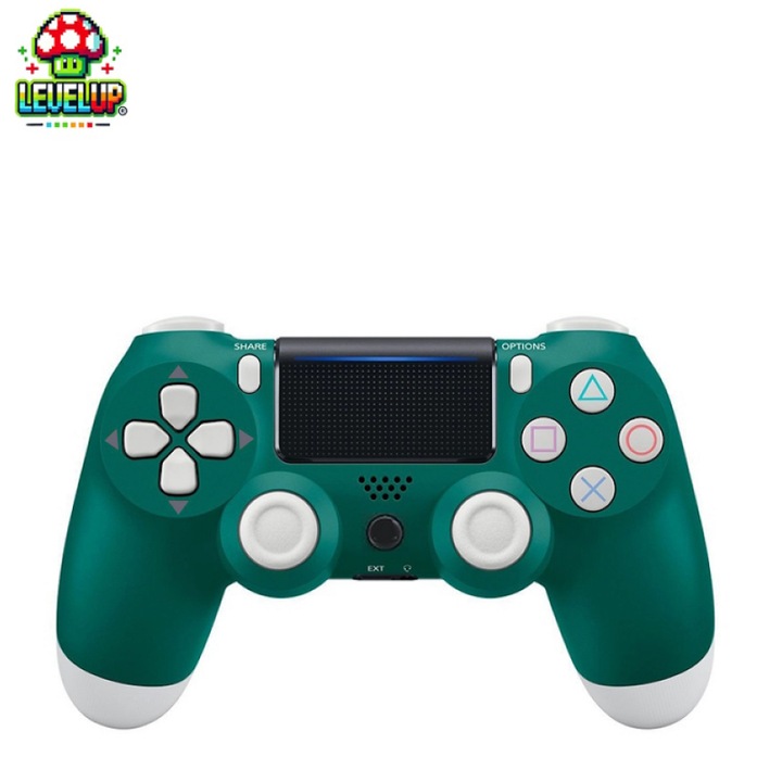 Безжичен контролер LevelUp Doubleshock за PS4 зелен
