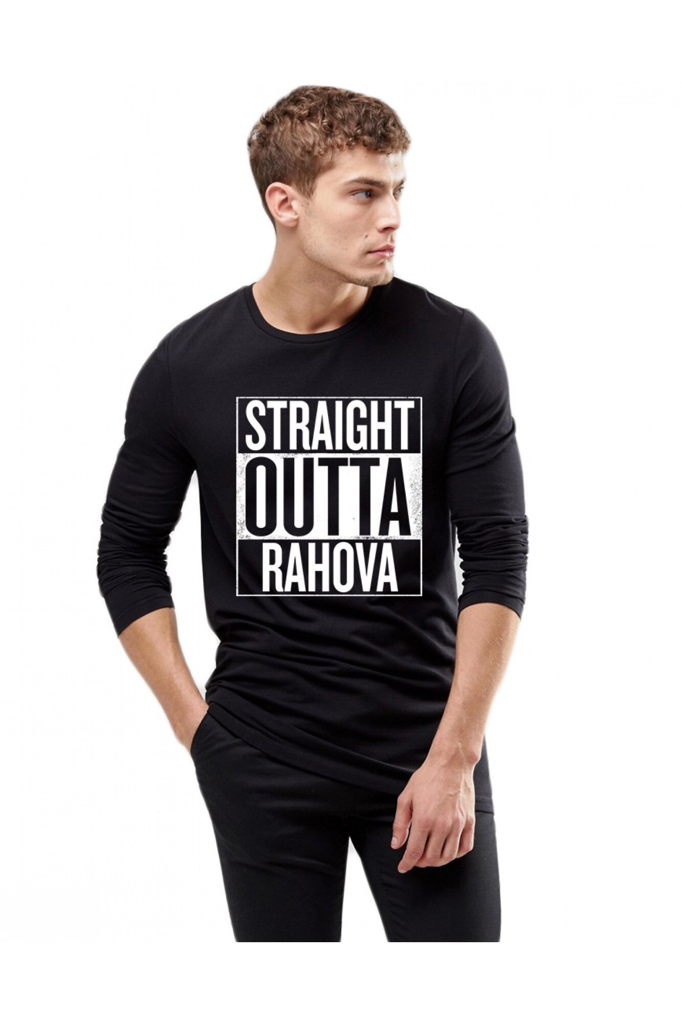Bluza barbati neagra - Straight Outta Rahova