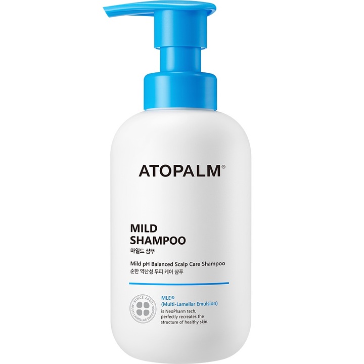Sampon delicat pentru scalp sensibil potrivit si pentru copii, ATOPALM, MLE Mild Shampoo, 300 ml