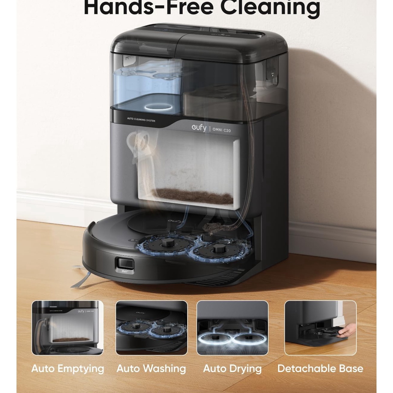 Aspirator Robot eufy Omni C20 7000 Pa Negru