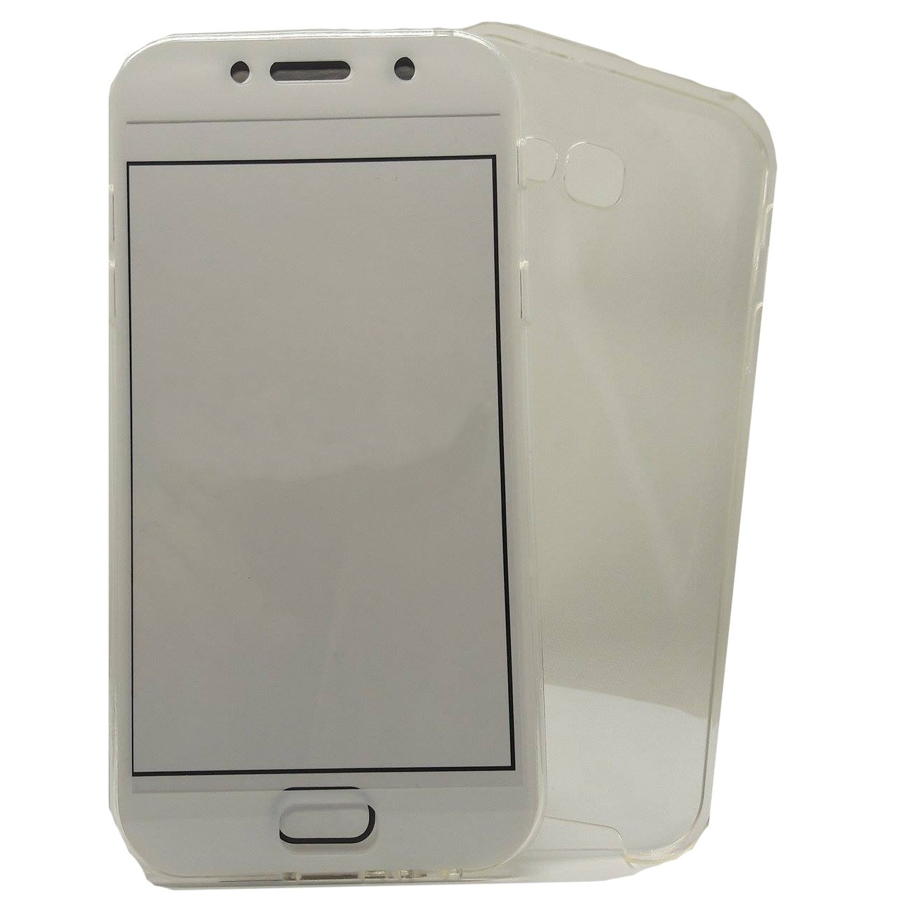 Husa de protectie Dual TPU Vers. 2 pentru Samsung Galaxy A7 (2017), alba