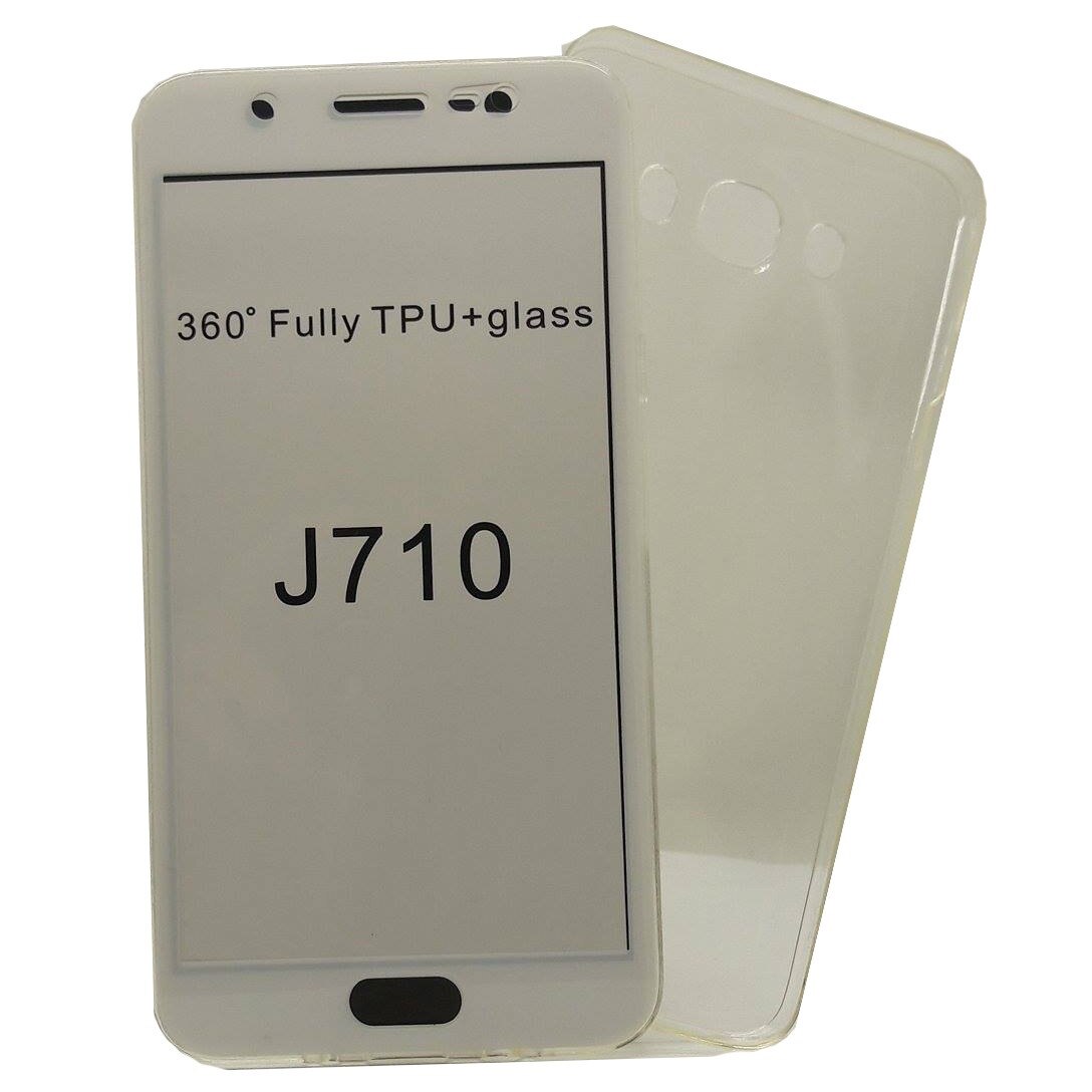 Husa de protectie Dual TPU Vers. 2 pentru Samsung Galaxy J7 (2016), alba