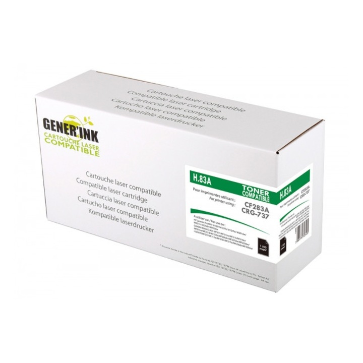 Toner Generink CF283A, HP LJ Pro MFP M125 / M127/ M225/M201N, CF283A / Canon 727/ 737- MF211/212/215/227/244, 1500k, fekete