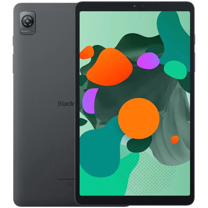 Таблет Blackview Tab 60, Lron Grey с процесор 2x Cortex-A75 (1.6 GHz) + 6x Cortex-A55 (1.6 GHz), 4 GB, 128 GB, Android 14, Сив