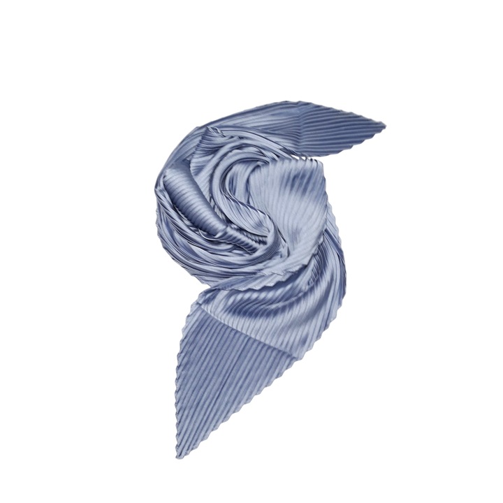 Esarfa dama, plisata, abastru lavanda, 100x60 cm