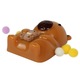 Jucarie Antistres Squishy, Flippy, cu Revenire Lenta, Squeeze Pinch Family, Model Urs, Ambalaj Transparent, 4.5 x 7.2 cm, Maro