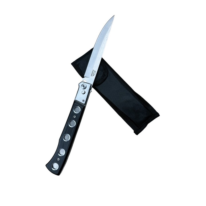 Briceag KAVI ONE C055, lama otel carbon 14 cm, greutate 188g, tip blocare Button Lock