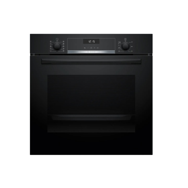 Beépíthető sütő BOSCH HBG537FB3, Elektromos, 71 l, A+ osztály, 3400 W, Grill, Ventilátor, EcoClean, Hidrolitikus Tisztítás Fekete