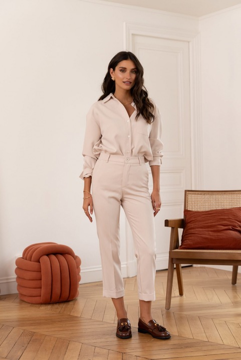 Бежови панталони тип цигара, Oraije C2031BG 16691, Бежов