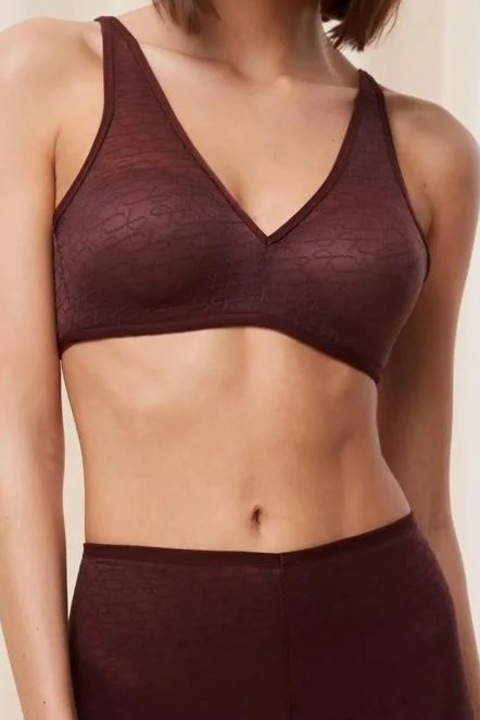 Triumph melltartó, jellegzetes Sheer P EX, Sötétbordó