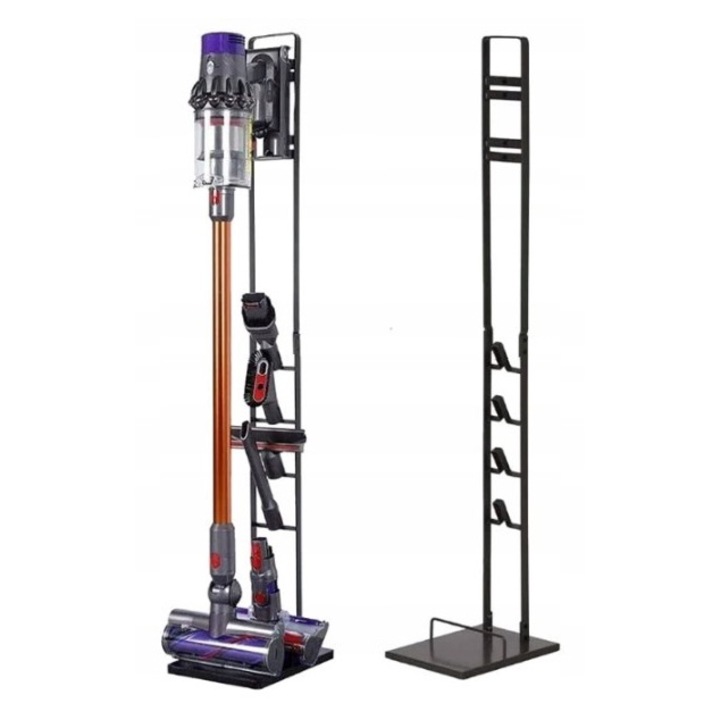 Tartó, fém állvány Dyson Gen5, V6, V7, V8, V10, V11, V12, V15 porszívóhoz - Kruzzel tartozékrendező