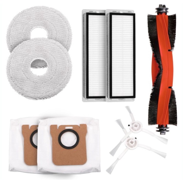 Alkatrészkészlet S10+ X10+ X20 Dreame S10 Pro-hoz, kefék, hengerek, szűrők, felmosók, táskák Xiaomi porszívókhoz