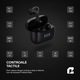 Casti Wireless Buds In-Ear Qualtec by Koppel®, Bluetooth 5.4, Noise Cancelling ANC, ENC cu Microfon Dual, True Wireless Headphones, Bass Intens, Waterproof pentru Sport, Mod Transparency & Gaming, Afisaj LED, Telefon Android & iOS, ProBuds Max, Negru