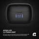 Casti Wireless Buds In-Ear Qualtec by Koppel®, Bluetooth 5.4, Noise Cancelling ANC, ENC cu Microfon Dual, True Wireless Headphones, Bass Intens, Waterproof pentru Sport, Mod Transparency & Gaming, Afisaj LED, Telefon Android & iOS, ProBuds Max, Negru