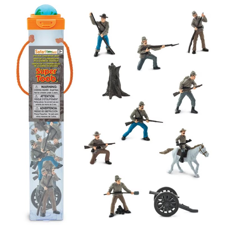 Tub 11 figurine Armata Confederata, Safari