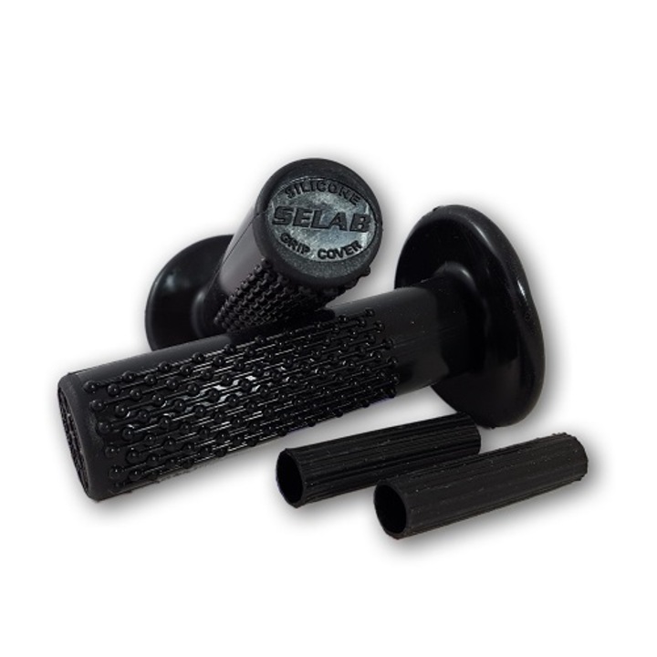 Mansoane de ghidon + pentru manete Selab Silicone GripCover Negru