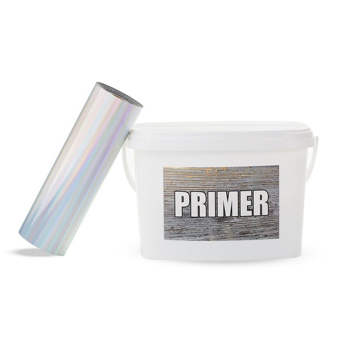 Kit foita de transfer Argintiu Multicolor 25 mp + 2kg Primer