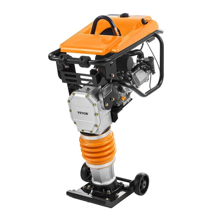 Tömörítő 6,5 LE, sebesség 15 m/perc, Ütőerő Ütőerő 1362 kg/m², 4 ütemű benzinmotor